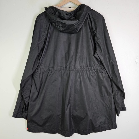 Hunter‎ Original Swing Jacket Women's L Black Hooded Cinch Waist Lightweight - Picture 10 of 14